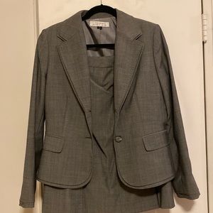 Tahari Gray Suit Jacket with Matching Skirt size 8